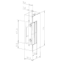 Yala electromagnetica de toc, consum redus, fail safe, alimentare 12 Vcc - ASSA ABLOY E7R-E9139 ASSA ABLOY - 2